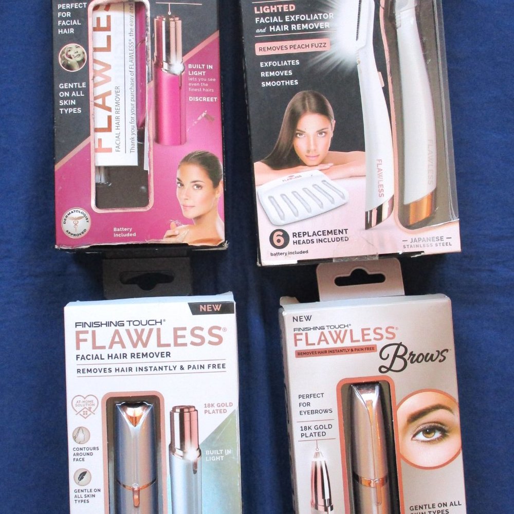 LOT OF 3 FLAWLESS FACIAL HAIR REMOVER